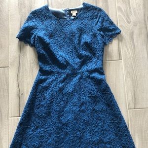 Blue lace dress